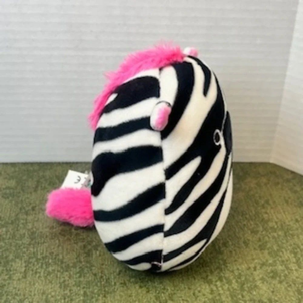 Squishmallows Zebra Plush Black White Pink Tracy 8 Inch‎ Stuffed Animal Toy